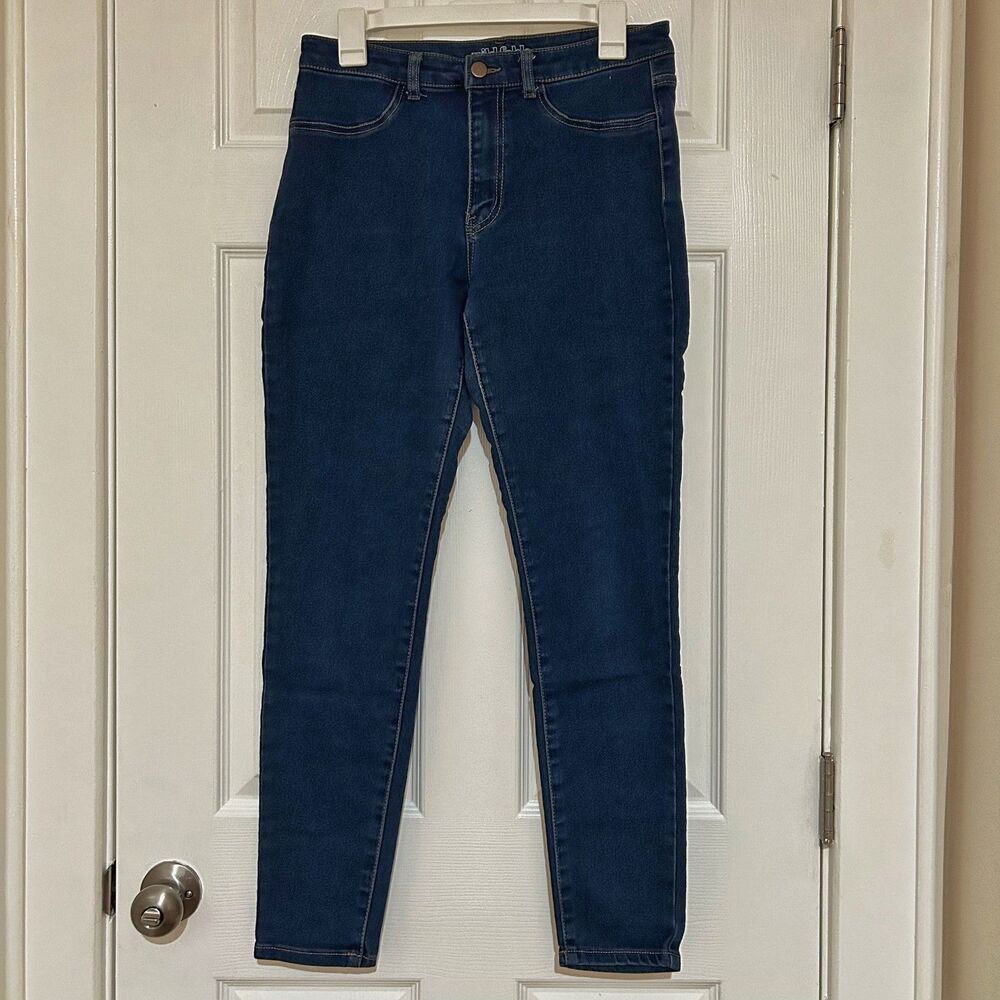 Wild Fable high rise skinny jeans medium wash blue size 10 stretchy Target denim